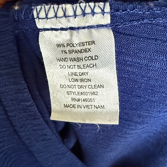 COBALT CUTOUT DRESS - Picture 7 of 7